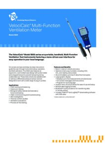 TSI-9565-VelociCalc-Multi-Function-Ventilation-Meter-SpecSheet-revH ...